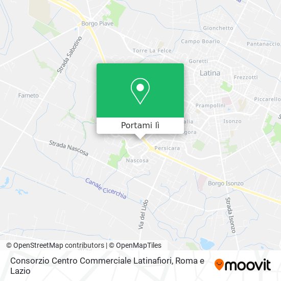 Mappa Consorzio Centro Commerciale Latinafiori