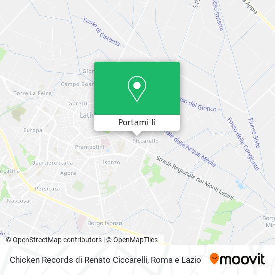 Mappa Chicken Records di Renato Ciccarelli