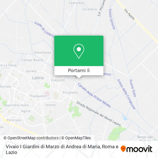 Mappa Vivaio I Giardini di Marzo di Andrea di Maria