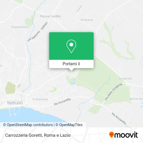Mappa Carrozzeria Goretti