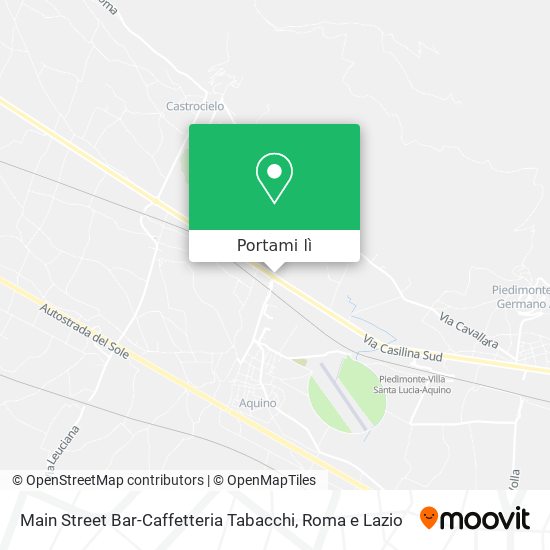 Mappa Main Street Bar-Caffetteria Tabacchi