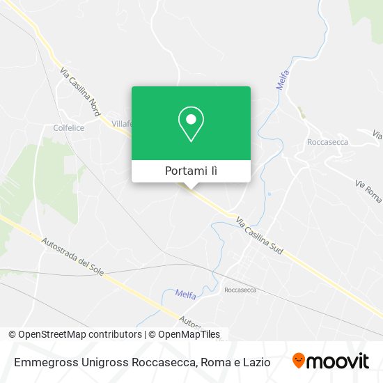 Mappa Emmegross Unigross Roccasecca
