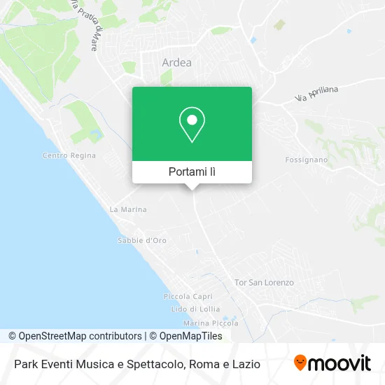 Mappa Park Eventi Musica e Spettacolo