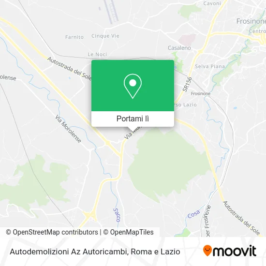 Mappa Autodemolizioni Az Autoricambi