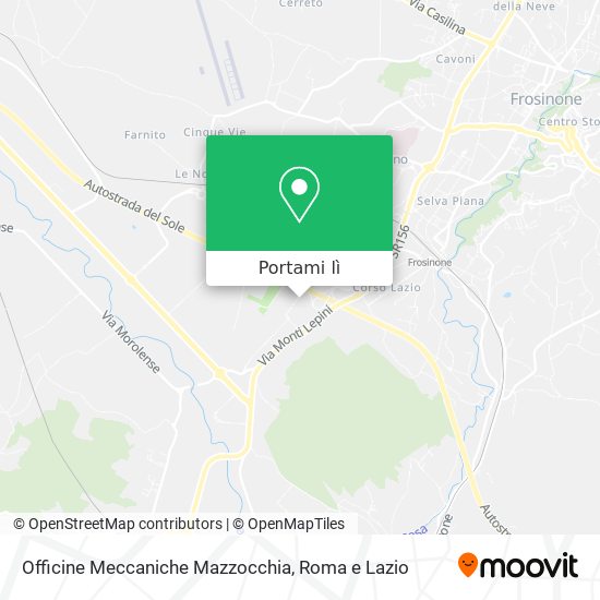 Mappa Officine Meccaniche Mazzocchia