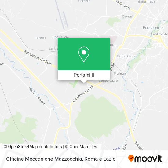 Mappa Officine Meccaniche Mazzocchia