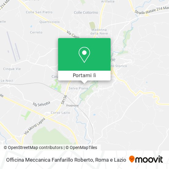 Mappa Officina Meccanica Fanfarillo Roberto