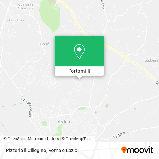 Mappa Pizzeria il Ciliegino