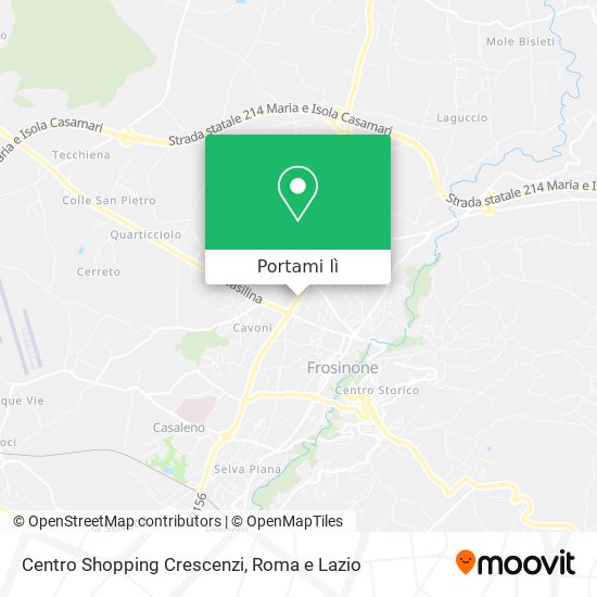 Mappa Centro Shopping Crescenzi