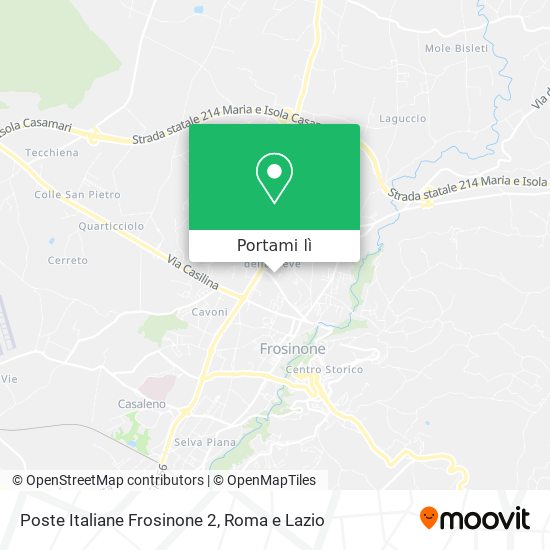 Mappa Poste Italiane Frosinone 2
