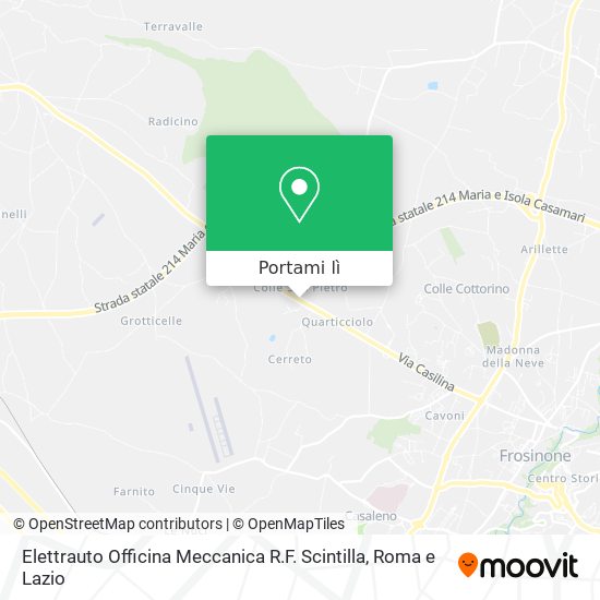 Mappa Elettrauto Officina Meccanica R.F. Scintilla