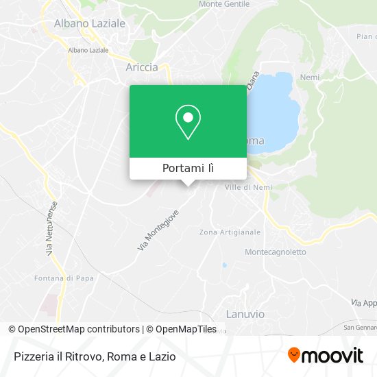 Mappa Pizzeria il Ritrovo