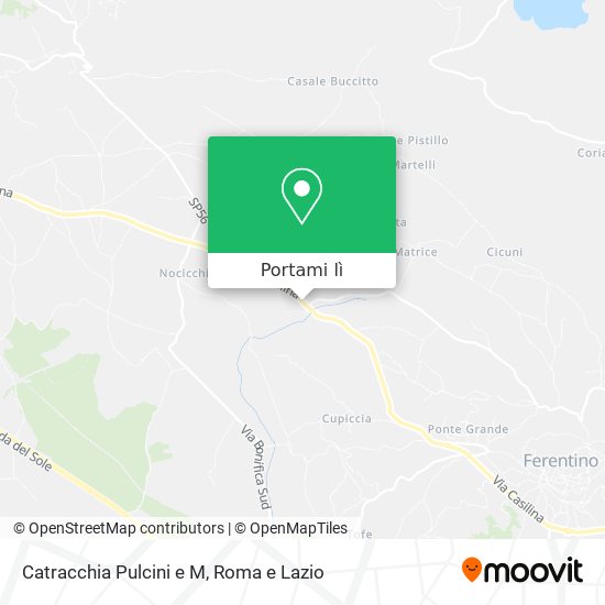 Mappa Catracchia Pulcini e M
