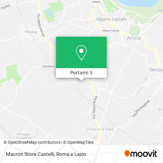 Mappa Macron Store Castelli