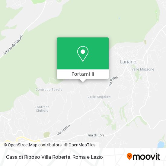 Mappa Casa di Riposo Villa Roberta