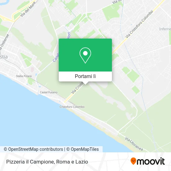 Mappa Pizzeria il Campione
