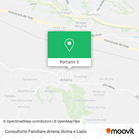 Mappa Consultorio Familiare Artena