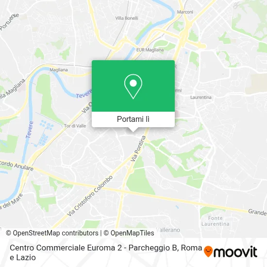Mappa Centro Commerciale Euroma 2 - Parcheggio B