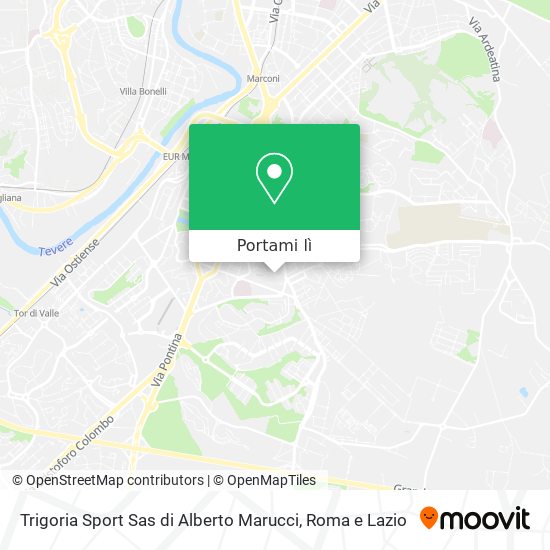 Mappa Trigoria Sport Sas di Alberto Marucci