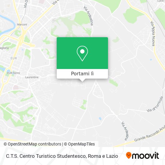 Mappa C.T.S. Centro Turistico Studentesco