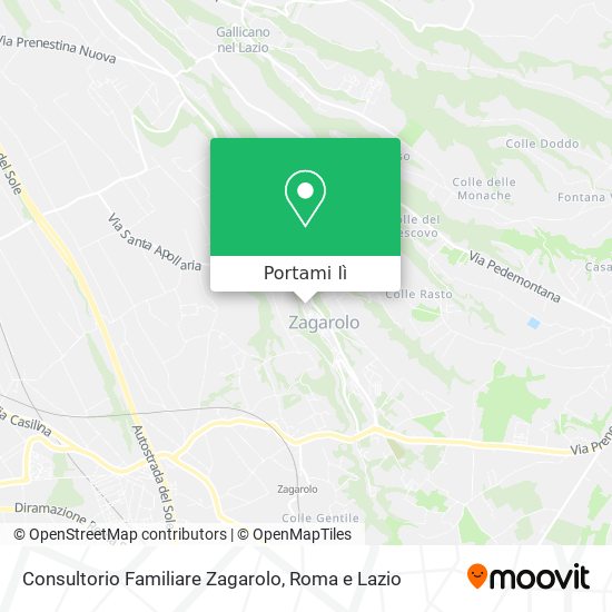 Mappa Consultorio Familiare Zagarolo