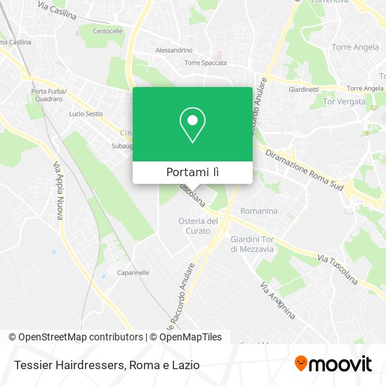 Mappa Tessier Hairdressers