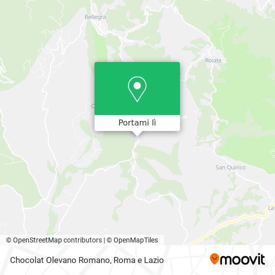 Mappa Chocolat Olevano Romano