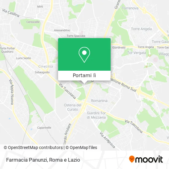 Mappa Farmacia Panunzi