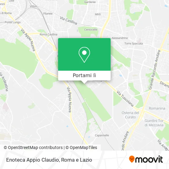 Mappa Enoteca Appio Claudio