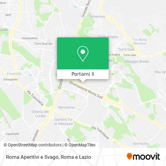 Mappa Roma Aperitivi e Svago