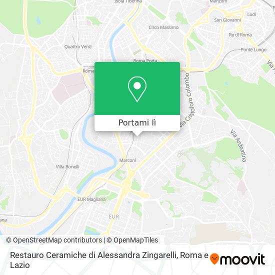Mappa Restauro Ceramiche di Alessandra Zingarelli