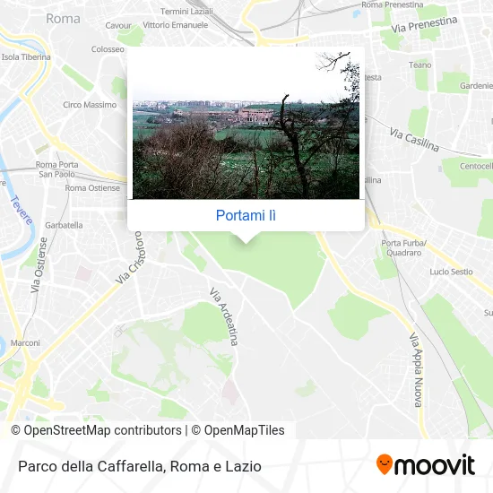 Mappa Parco della Caffarella