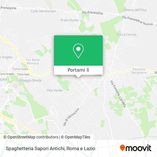 Mappa Spaghetteria Sapori Antichi