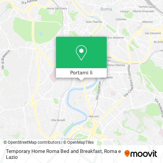 Mappa Temporary Home Roma Bed and Breakfast