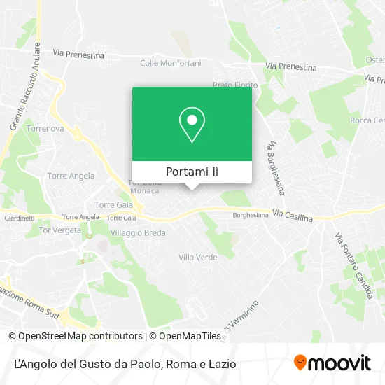 Mappa L'Angolo del Gusto da Paolo