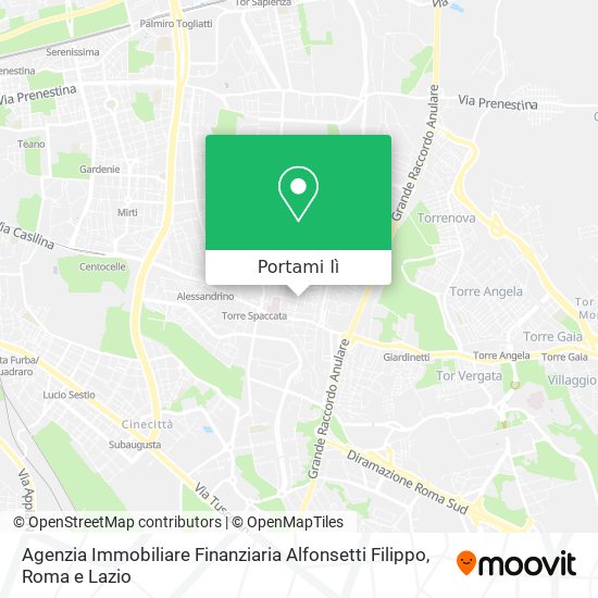 Mappa Agenzia Immobiliare Finanziaria Alfonsetti Filippo