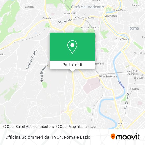 Mappa Officina Sciommeri dal 1964