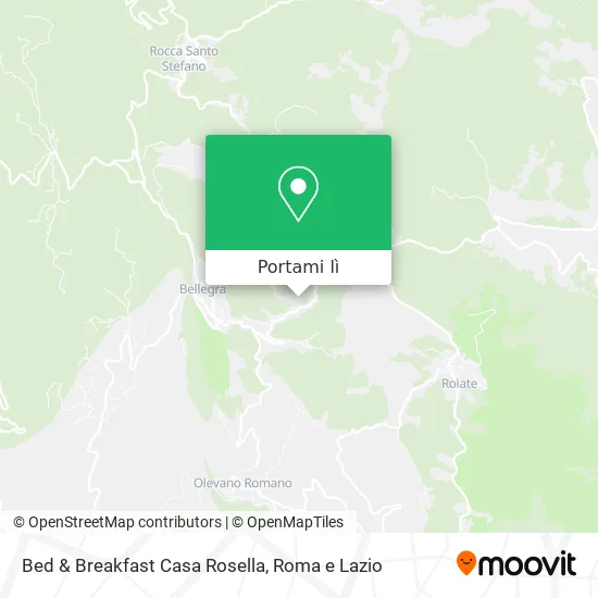Mappa Bed & Breakfast Casa Rosella