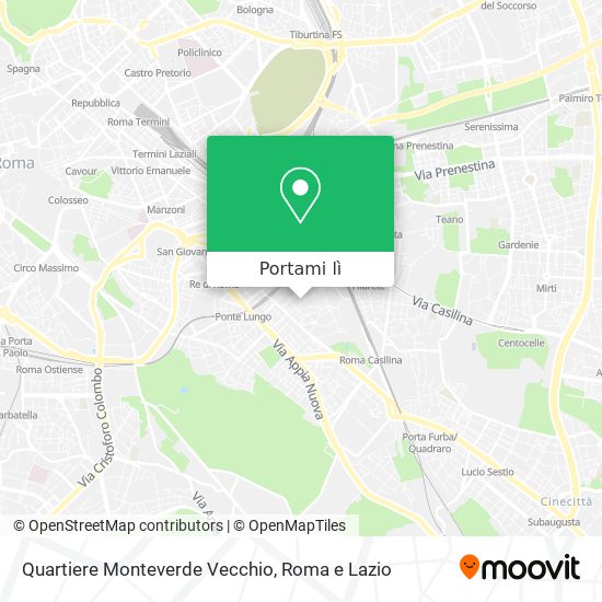 Mappa Quartiere Monteverde Vecchio
