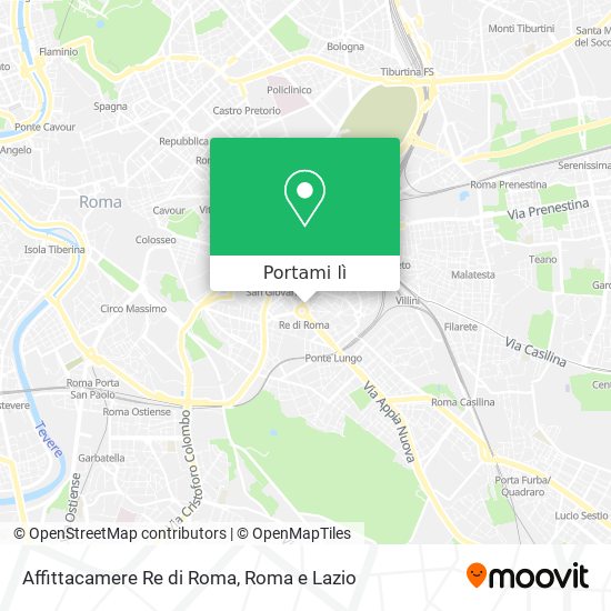 Mappa Affittacamere Re di Roma