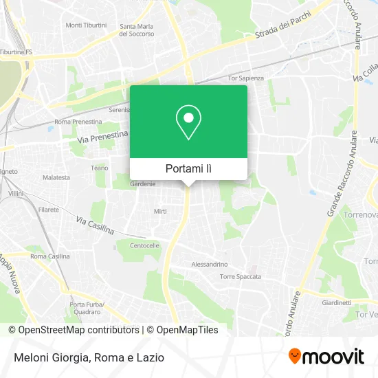 Mappa Meloni Giorgia