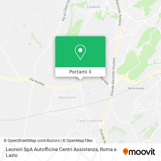 Mappa Leonori SpA Autofficine Centri Assistenza