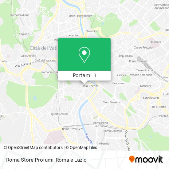 Mappa Roma Store Profumi