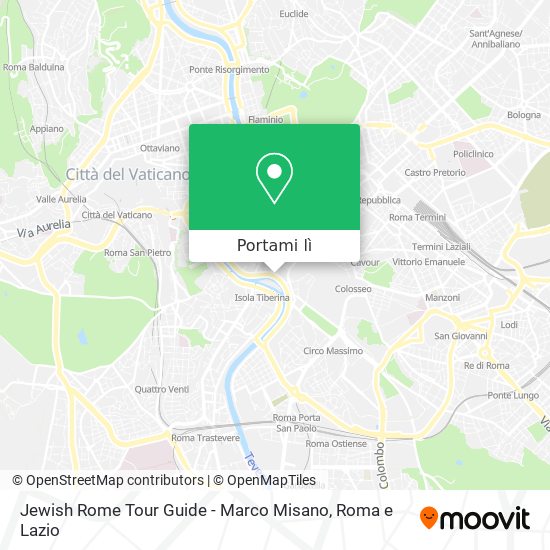 Mappa Jewish Rome Tour Guide - Marco Misano