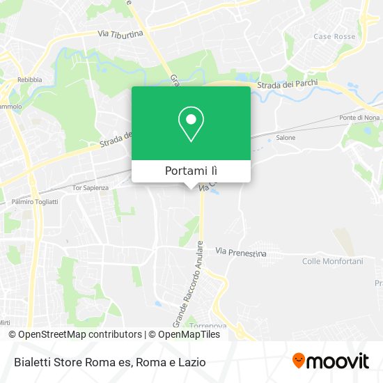 Mappa Bialetti Store Roma es