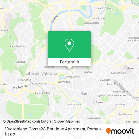 Mappa Vuotopieno-Cossa28 Boutique Apartment