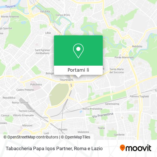 Mappa Tabaccheria Papa Iqos Partner