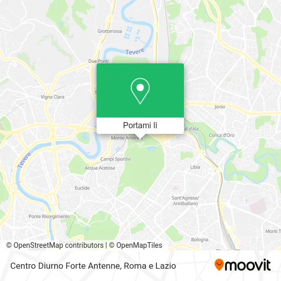 Mappa Centro Diurno Forte Antenne