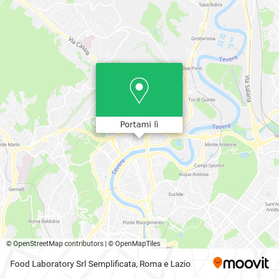 Mappa Food Laboratory Srl Semplificata