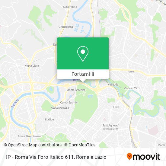 Mappa IP - Roma Via Foro Italico 611